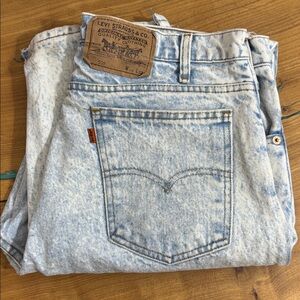 Vtg Levi's 550 Orange Tab 34x32 USA Levis 80s 90s Acid Light Wash VTG